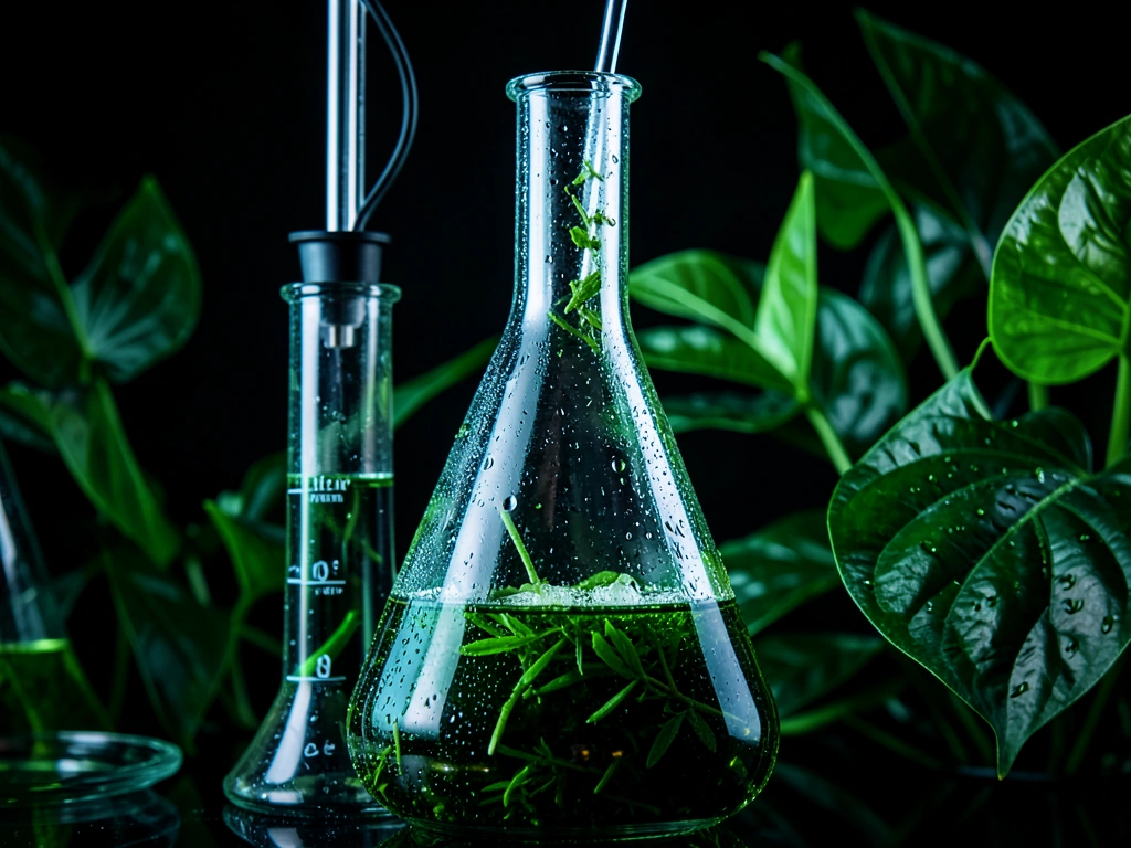 Laboratory glassware highlighting meticulous extraction