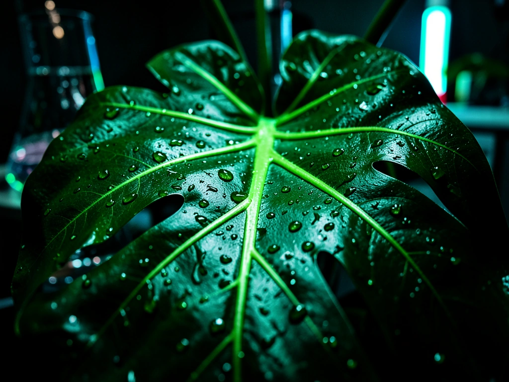 Botanical structure highlighting natural energy sources
